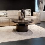 Stolik kawowy Bregt | Niski | Brązowy marmur - Image 9