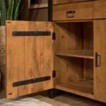 Witryna Britt | 115 cm | Naturalne drewno mango | NOWOŚĆ - Image 4