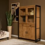 Witryna Britt | 115 cm | Naturalne drewno mango | NOWOŚĆ