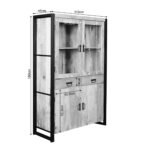 Witryna Britt | 115 cm | Naturalne drewno mango | NOWOŚĆ - Image 7